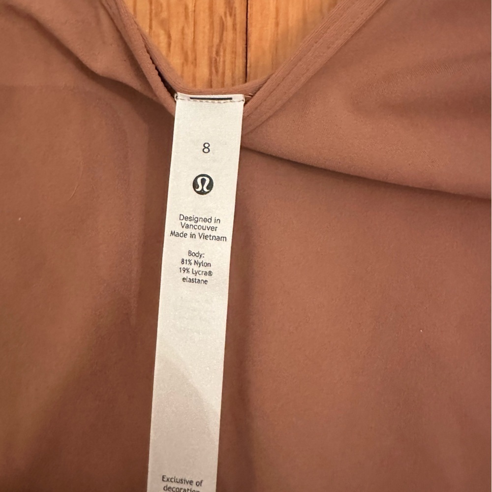 Lululemon Align Long Sleeve Shirt Roasted Brown Size : 8  (j6j - Picture 9 of 11